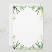 Autumn Greenery Little Pumpkin First Birthday Kaart (Achterkant)