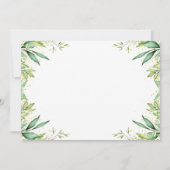 Autumn Greenery Little Pumpkin Herfst Birthday Fot Bedankkaart (Achterkant)