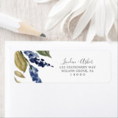 Autumn Greenery Return Address Label (Insitu)