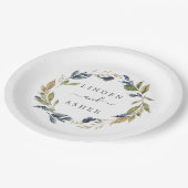 Autumn Greenery Wedding Cake Papieren Bordje (Gekanteld)