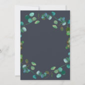 Autumn Greenery Wreath Herfst in Love Vrijgezellen Kaart (Achterkant)