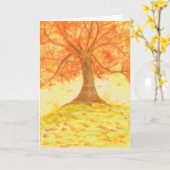 Autumn Greetings Kaart (Gele Bloem)