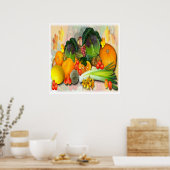 AUTUMN GROENTEN ~ Afdrukken/Posters Poster (Keuken)