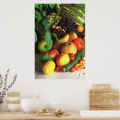 Autumn groenten en fruit poster (Keuken)