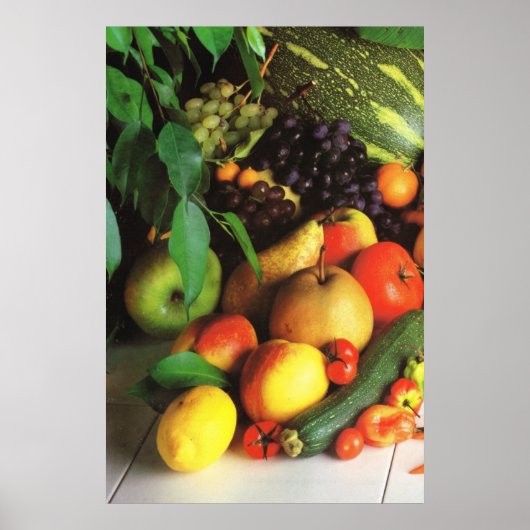 Autumn groenten en fruit poster (Voorkant)