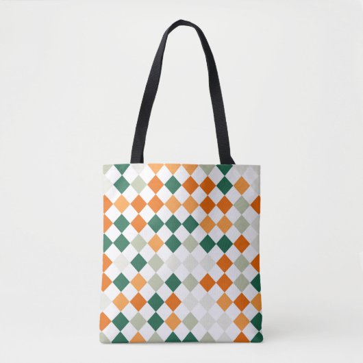 Autumn Groove Harlequin Tote Bag (Voorkant)