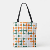 Autumn Groove Harlequin Tote Bag (Achterkant)