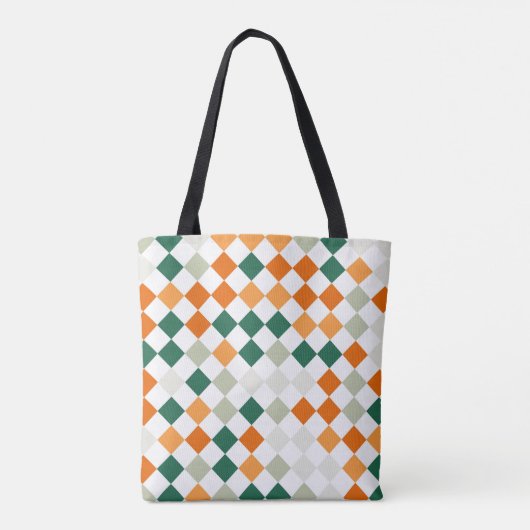 Autumn Groove Harlequin Tote Bag (Achterkant)