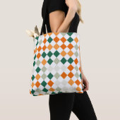 Autumn Groove Harlequin Tote Bag (Dichtbij)