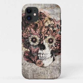 Autumn Grunge Ohm Skull Case-Mate iPhone Case