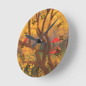 Autumn Guardian Clock Ronde Klok (Hoek)