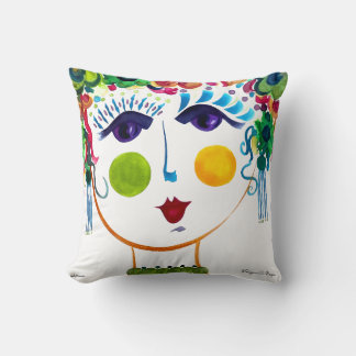 Autumn - Gypsy Garden Girl Cotton Pillow Kussen