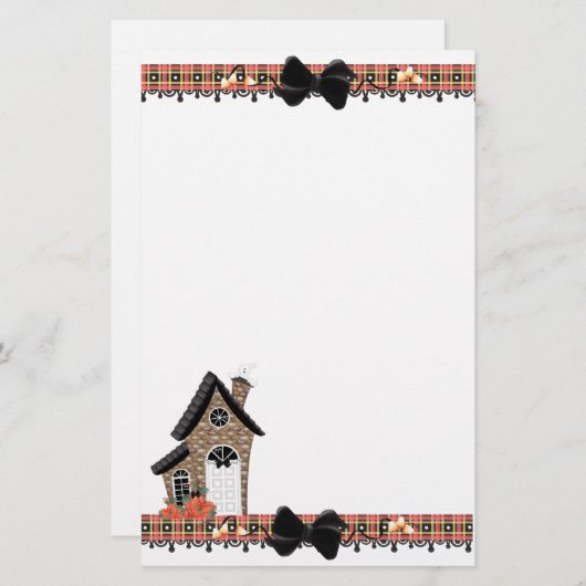 Autumn Halloween Briefpapier (Voorkant / Achterkant)