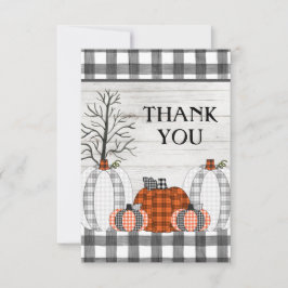 Autumn Halloween Pumpkin Hartelijk dank Bedankkaart