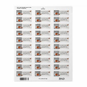 Autumn Halloween Pumpkin Return Address Etiket (Full Sheet)