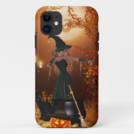 Autumn Halloween Witch Case-Mate iPhone Case (Achterkant)