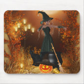 Autumn Halloween Witch Muismat (Voorkant)