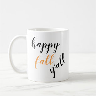 Autumn Happy Herfst Y'all Schattige Trendy Koffiemok