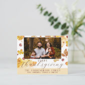 Autumn Happy Thanksgiving-foto Briefkaart (Staand voorkant)