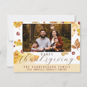 Autumn Happy Thanksgiving-foto Briefkaart