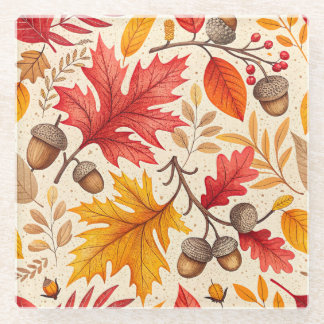 Autumn Harmony: een kleurrijke Herfst Glazen Onderzetter
