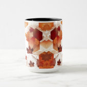 Autumn Harmony Hexagon Leaves – Combo Mok 15 oz (Midden)