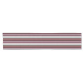 Autumn Harmony Stripes – Bourgogne, groen en grijs Korte Tafelloper (Horizontaal)