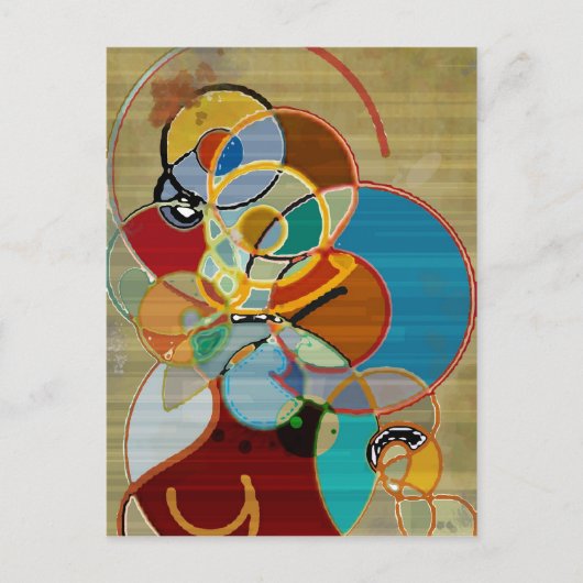 Autumn Harvest - Abstract Briefkaart (Voorkant)