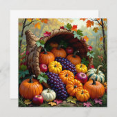 Autumn Harvest and Blessings Cornucopia (Voorkant / Achterkant)