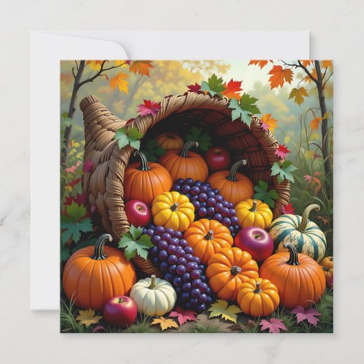 Autumn Harvest and Blessings Cornucopia (Voorkant)
