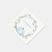 Autumn Harvest Blue en White Pumpkin Servet (Hoek)