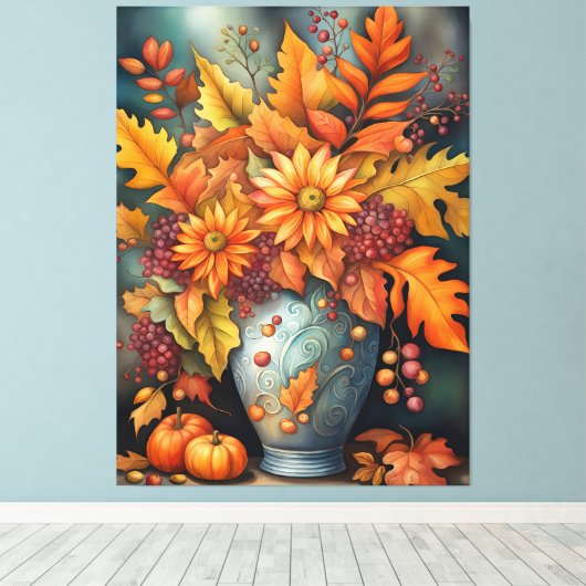 Autumn Harvest Canvas Afdruk (Insitu (Houten vloer))