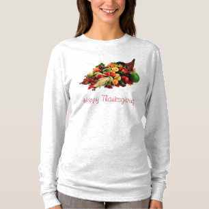 Autumn Harvest Cornucopia Horn of Plenty Herfst T-shirt