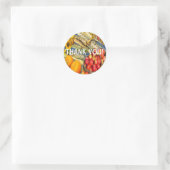 AUTUMN HARVEST ~ Envelope Sealers/Stickers Ronde Sticker (Tas)