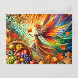 Autumn Harvest Fairy Briefkaart