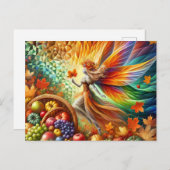 Autumn Harvest Fairy Briefkaart (Voorkant / Achterkant)