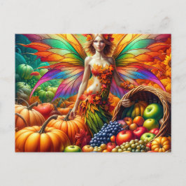 Autumn Harvest Fairy Briefkaart