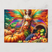Autumn Harvest Fairy Briefkaart (Voorkant)