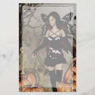 Autumn Harvest Fairy Gothic Stationery Briefpapier