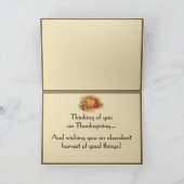 Autumn Harvest Feestdagen Kaart (Binnen)