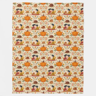 Autumn Harvest Fleece Blanket