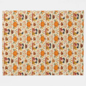 Autumn Harvest Fleece Blanket (Voorkant (Horizontaal))