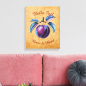 Autumn Harvest Fruit Art met aangepaste tekst Canvas Afdruk (Insitu (Woonkamer))