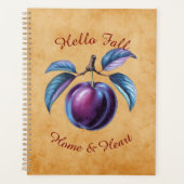 Autumn Harvest Fruit Art met aangepaste tekst Planner (Voorkant)