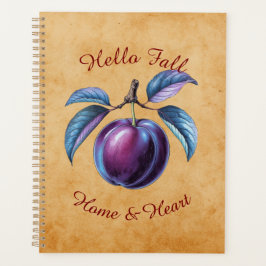 Autumn Harvest Fruit Art met aangepaste tekst Planner