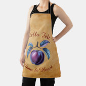 Autumn Harvest Fruit Art met aangepaste tekst Schort (Insitu)