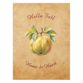 Autumn Harvest Fruit Art met aangepaste tekst Tafelkleed