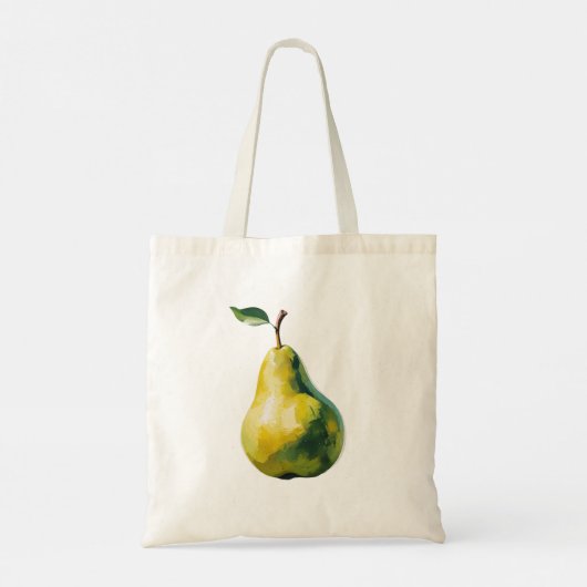 Autumn Harvest Fruit Art met aangepaste tekst Tote Bag (Achterkant)