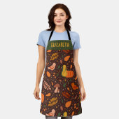 Autumn Harvest gepersonaliseerd Chef's Schort (Gedragen)