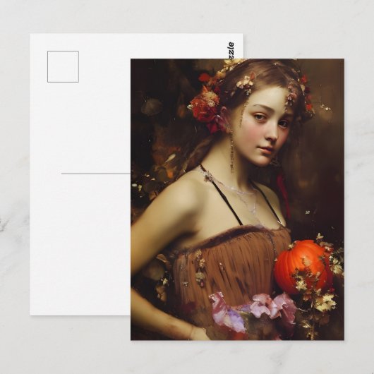 Autumn Harvest Goddess Briefkaart (Voorkant / Achterkant)